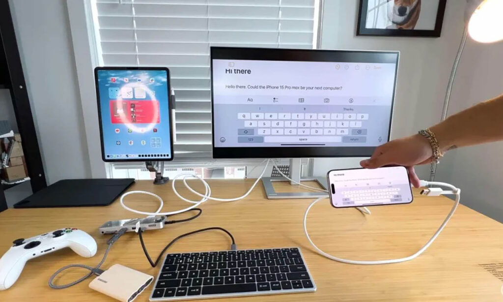 Підключення iPhone 15 до дисплею чи телевізора