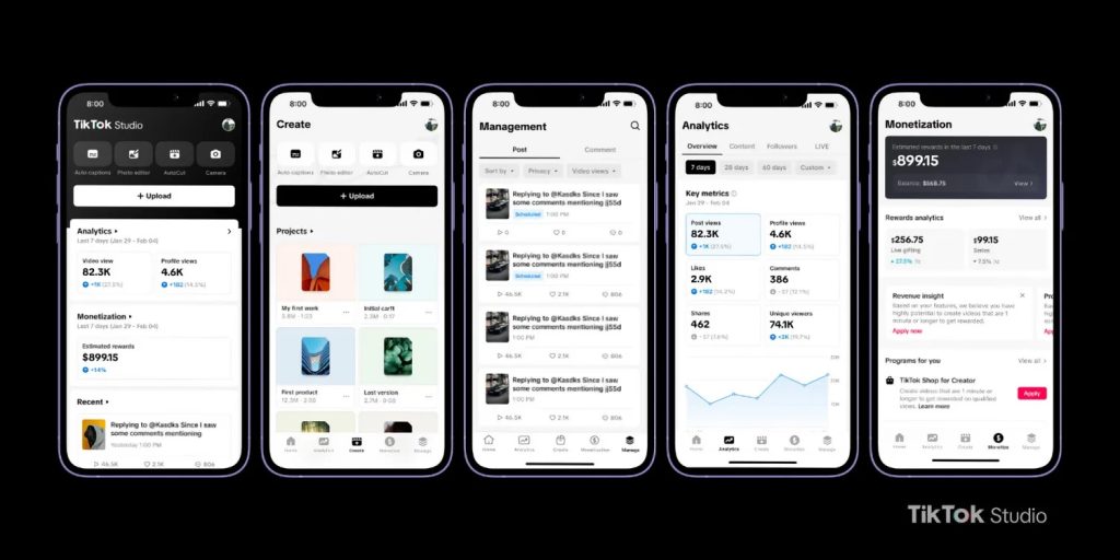 Новий TikTok Studio: Централізоване управління акаунтом та контентом для творців