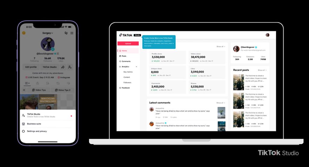 TikTok запускає нову платформу TikTok Studio для творців контенту